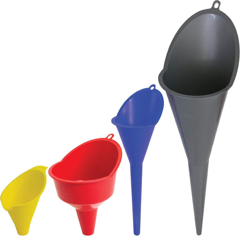 FloTool 10712MX4 Super Quad Funnel for Oil, Lubricant and Other Fluids, 4pk...