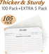 4x6 Recipe Card Protectors, 105 PACK Thick Recipe Card Covers Clear with 56 Divider Labels, Plastic Recipe Card Sleeves 1 Pockets Per Page Fit int...