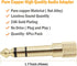6.35mm Male to 3.5mm Female Stereo Audio Jack 4-Pack 1/4 inch to 1/8 inch Adapter for Aux Cable, Guitar Amplifier, Headphone...