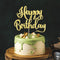 happy birthday Cake Topper, Happy Birthday Cake Bunting Decor,Birthday Party Decoration Supplies?Photo Booth Props (Gold)...