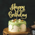 happy birthday Cake Topper, Happy Birthday Cake Bunting Decor,Birthday Party Decoration Supplies?Photo Booth Props (Gold)...
