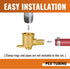 SUNGATOR 4-Pack Pex Drop Ear Elbow 1/2", Pex Fittings 1/2 inch Drop Ear, 1/2" Pex to 1/2" Female NPT, 1/2 inch Pex Shower Head Fittings, No Lead B...