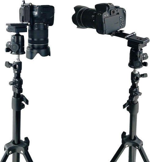 Universal Flex Tilt Head Z Mount Bracket with Arca-Swiss and Tripod Quick Release Plate for Camera Slider Rail Cage Rig Gimbal Stabilizer Compatib...