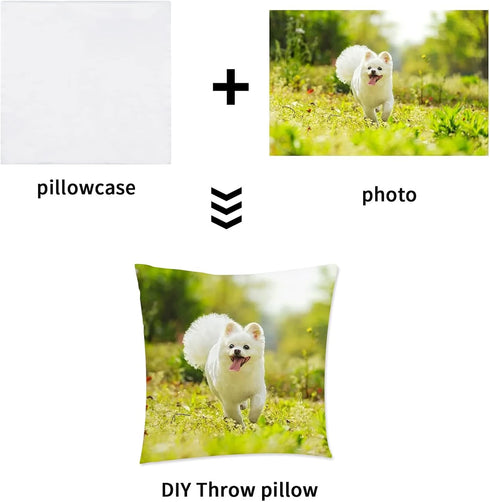 15 pcs Sublimation Blanks Pillow Cases 16"x 16" White Cushion Covers Pillow Covers Heat Transfer DIY Custom Picture Pillow Covers Glossy Satin (4)...