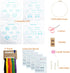 MAKIOTEKO 4 Sets Embroidery kit for Beginners Adults, with Pattern Instructions Cross Stitch Include Kits Threads Needlepoint Kit for Adults...
