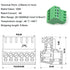 5Set 4-Pin 125V 4A 2.54mm 0.1" Pitch PCB Mount Screw Terminal Block Connector for 26-18AWG Cable...