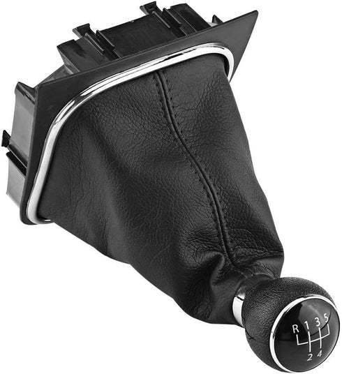 Yosoo Shift Boot Cover Black, 5 Speed Gear Shift Knob Gaiter Boot, Mk6 Shift Boot for Mk5 Mk6 and 2005-2014...