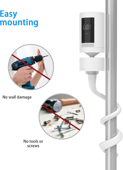 HOLACA Baby Monitor Mount Flexible Twist Stand for Pan-Tilt Mount,with Other 1/4Threaded Hole,Clip Mount Twist Mount...