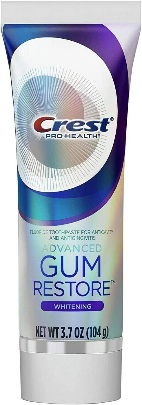Crest Pro Health Gum Restore Advanced Whitening Toothpaste, 3.7 Oz (104g) - Pack of 2...