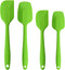 Silicone Spatulas Set, Rubber Spoon Spatula Heat Resistant Spoonula One Piece Design Seamless Spatula Non-Stick Scrapers Baking Mixing Tool (Green...