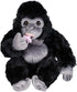 Forest & Twelfth Kids 8” Plush Baby Gorilla with Pacifier, Stuffed Zoo Animal Toy, Cute & Lightweight Cuddle Buddy for Kids Aged 3+ Years, Great A...