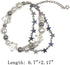 Y2K Star Pearl Beaded Chain Adjustable Aesthetic Bracelet Bracelet Chain Grunge Gift for Women Jewelry Gifts Punk Gothic Link Dainty Bracelet Resi...