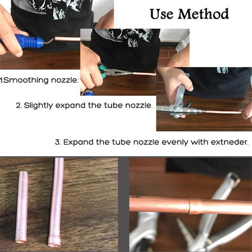 JoyTube Copper Pipe Tube Expander Tool manual Swaging hand tool Refrigeration Tube Expanding Tool kit 1/4” to 7/8”...