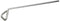 Heathrow Scientific HS86655 Stainless Steel Large Bacterial Cell Spreader, 33mm Bar Width, 8" Handle Length,...
