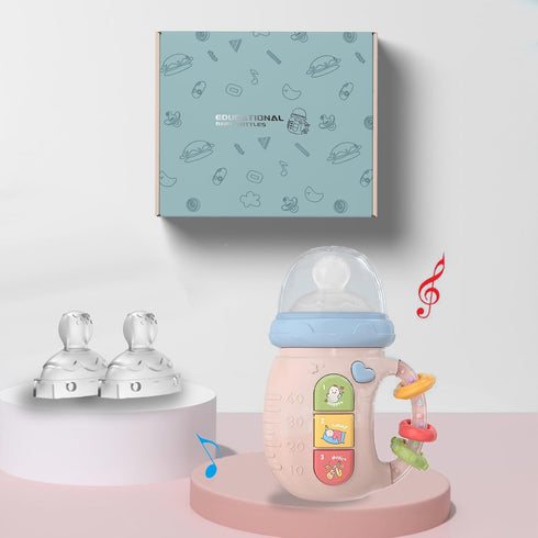 Baby Musical Toys w/Detachable Baby Silicone Pacifier, Musical Light Up Toys with Rhythmic Light and Sounds for Baby Early Educational Children's ...