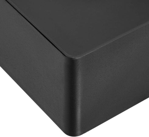 Amazon Basics Rectangular Plastic Desk Organizer, Accessory Tray, Black...