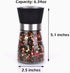 Salt and Pepper Grinder Shakers Set Spice Mill Refillable Grinders (2.5 inches x 5.1 inches)...