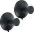 SAYAYO Suction Cup Hooks for Shower, Matte Black Suction Towel Hook for Glass Window, SUS 304 Stainless Steel Bathroom Hooks for Glass Door, Mirro...