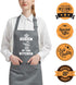 Funny Aprons for Couple, His and Hers Aprons Set, Kitchen Aprons with 2 Pockets for Cooking Grilling Baking, Anniversary Wedding Bridal Shower Bir...