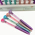 Diamond Pens Pack of 4 Cute Ballpoint Pens Retractable Ballpoint Pen gem pens Rhinestones Crystal Bling Plated Metal Color Blue Gel Ink Office Sup...