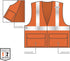 Ergodyne Unisex - H+l Class 2 Standard Solid Vest H L, Hook & Loop Orange, 4X-Large-5X-Large US...