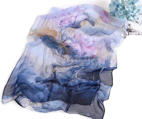 Acotavie 2 Pcs Scarfs for Women Lightweight Scarves Fashion Floral Print Shawls Holiday Gifts Scarf...