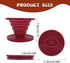 2 Pieces Collapsible Pour Over Coffee Dripper, Portable Camping Pour Over Coffee Maker, Reusable Silicone Pour Over Coffee Filter for Backpacking ...