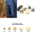 10 Pcs 10mm Zinc Alloy Buttons, Round Clothing Hook Buttons, Clothes Fasteners for Sewing Knitting Crafting, Silver...