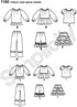 Simplicity US1180HH Girl's Top, Pants, and Skirts Sewing Patterns, Sizes 3-6...