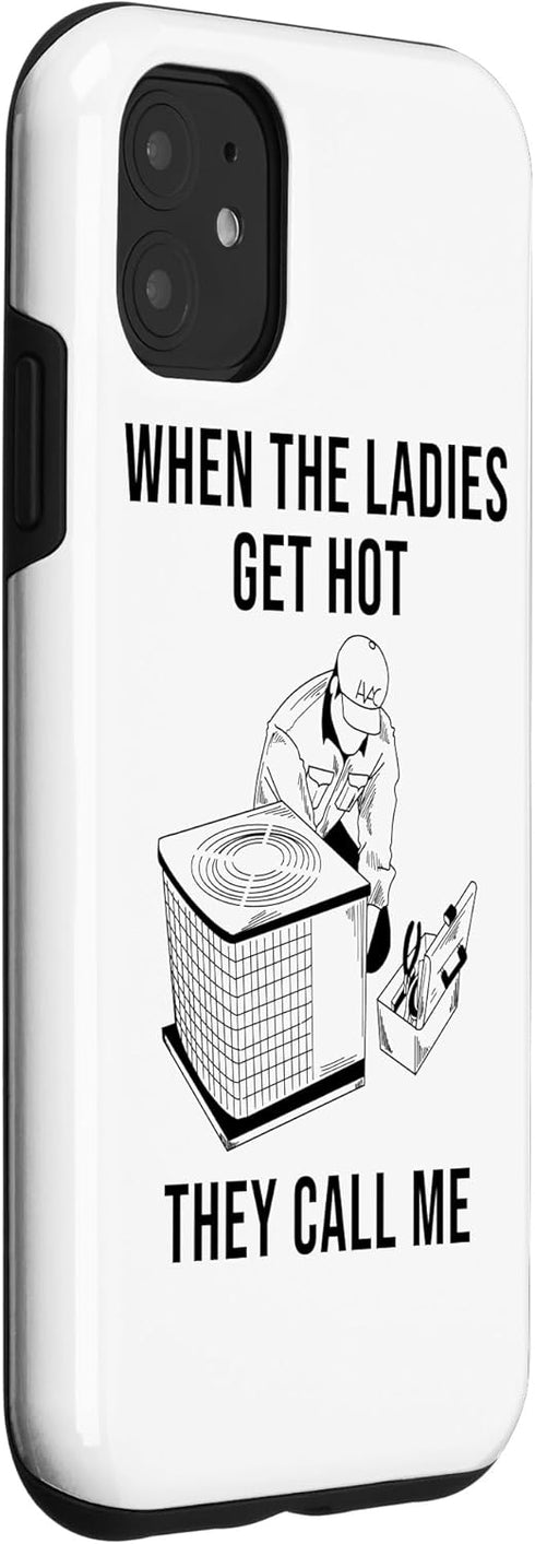 iPhone 11 Funny HVAC Technician Gift For Men Cool Mechanical Tech Fan Case...