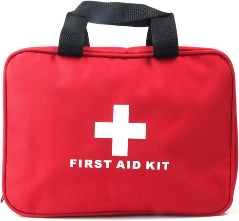 First Aid Bag First Aid Kit Empty Medical Storage Bag Red Trauma Bag for Emergency First Aid Kits Car Workshop Cycling Outdoors (SNL Red 1PC)...