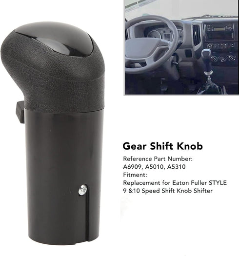 A6909 Eaton Fuller Style 9 or 10 Speed Shift Knob Shifter Transmission Parts Heavy Duty Trucks Replaces Eaton Fuller A-6909...