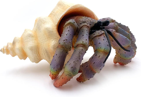 Gemini&Genius Sea Animal Hermit Crab Action Figure Toy for Kids, Soft Rubber Realistic Ocean Crab Educational and Role Play Toys for Kids and Coll...