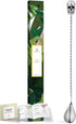 Homestia Bar Spoon Cocktail Mixing Spoon, 12-Inches Long Handle Stainless Steel Cocktail Stirrers, Spiral Design with Skull End Cocktail Spoon for...