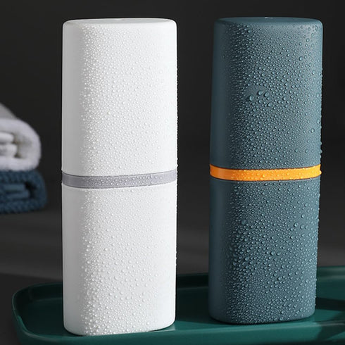 Travel Toothbrush Holder, Travel Toothbrush Cup Case, Toothbrush Travel Container Portable Toothpaste Storage for Camping School Business Trip Bat...