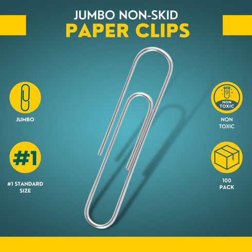 Paper Clips, Silver Paper Clips, 1 100 Pack...