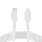Belkin BoostCharge Flex Silicone USB-C to Lightning Cable (2M/6.6FT), MFi-Certified Charging Cable for iPhone Series with Cable Clip - White...
