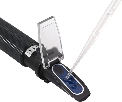 AUTOUTLET Salinity Refractometer for Aquarium Salinity Tester with ATC and Dual Scale 0-100‰ & 1.000-1.070 Specific Gravity Saltwater Tester for S...