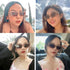 JUDOO Retro 90s Nude Rectangle Sunglasses for Women Vintage Square Frame Trendy Glasses...