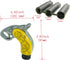Abfer Car Shifter Knob Manual Handle Shift Knobs Auto Gear Stick Shifting Lever Replace Fit for Most Vehicles, Yellow...