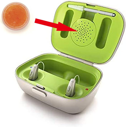 8 Pieces Hearing Aid Drying Capsules C&C Dry-Cap for Phonak, Starkey and Unitron Charger Case...