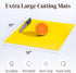 4 Piece Flexible Plastic Cutting Boards For Kitchen, BPA Free Plastic Cutting Mats For Kitchen - Extra Thick Chopping Mats - Each Board Mat Color ...