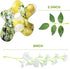 CLONG 5pack Wisteria Garland Flower Garland Artificial Flowers Wisteria Vines Fake Ivy Flowers Total 33ft (White)...
