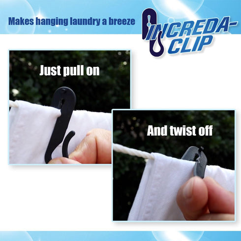 Increda-Clip Plastic Clothes Pins: Weather-Resistant, Heavy Duty Clothespins - Laundry Clips also great for Gardening Plant Support, Bulk 60-Pack ...
