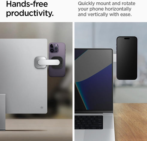 Spigen S312 OneTap (MagFit) Designed for Magsafe Stand with Magnetically Mounts for Laptops/Monitors Compatible with iPhone 15/14/13/12 Series, Ai...