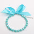 Dog Cat Pearls Necklace Collar with Bling Accessories and Ribbon Bow Pet Puppy Jewelry for Female Dogs Cats Small Medium (S, Blue)...
