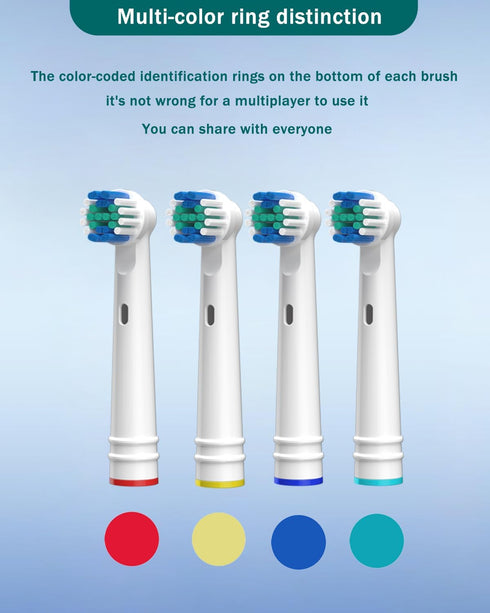 Replacement Toothbrush Heads for Oral B Braun-16 Pack Professional Electric Toothbrush Heads Refill Compatible with Oral-B 7000/Pro 1000/9600/ 500...