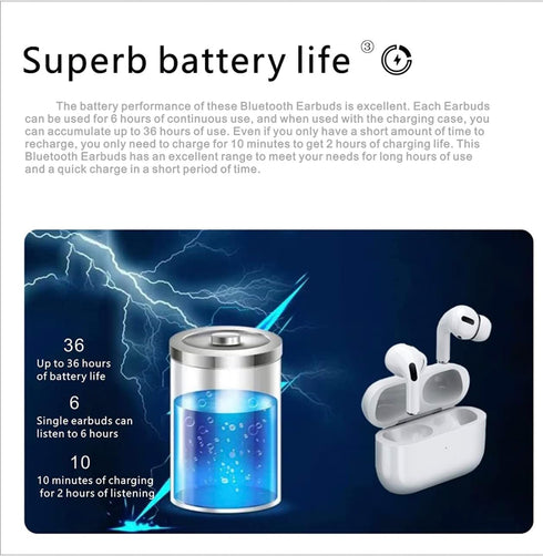 Earphone TWS N30 Inear Stereo Bluetooth 5.3 Headphones Touch Control......