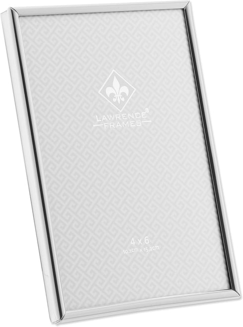 Lawrence Frames Simply Metal Picture Frame, 4 by 6-Inch, Silver...