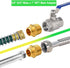 3/4" GHT Male x 1" NPT Male Garden Hose Adapters, Brass Garden Hose Repair Fittings, Water Hose Connector (2 Pack Brass)...
